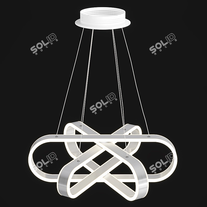 Elegant Parafango Chandelier 3D model image 2