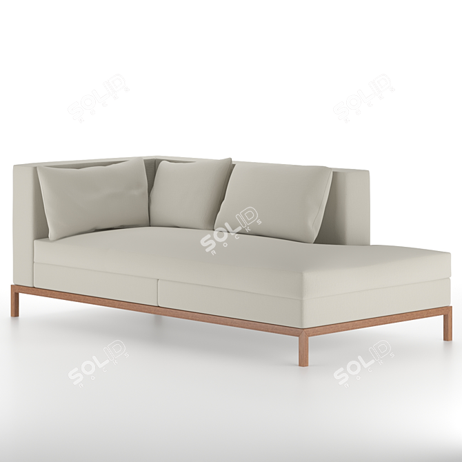 Convertible Day Bed Couch 3D model image 1