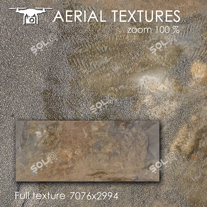 Seamless Aerial Landscape Texture 3D model image 1