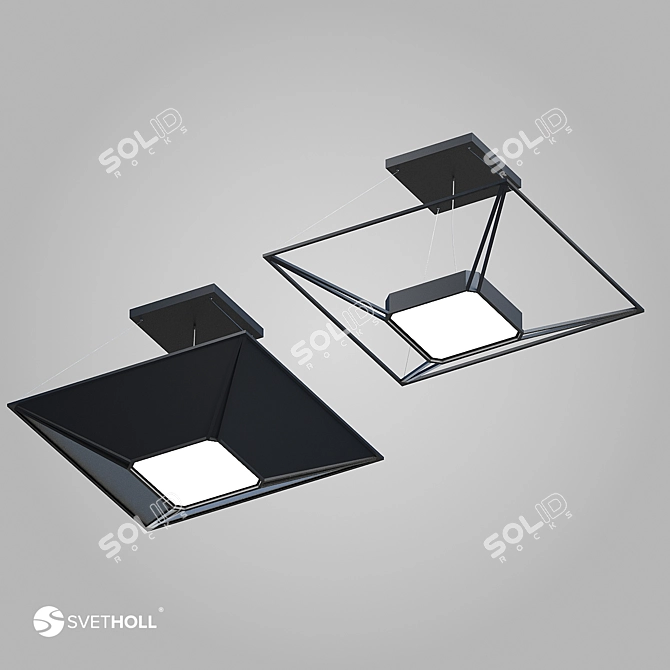 Versatile LED Lamp by SvetHall 3D model image 1