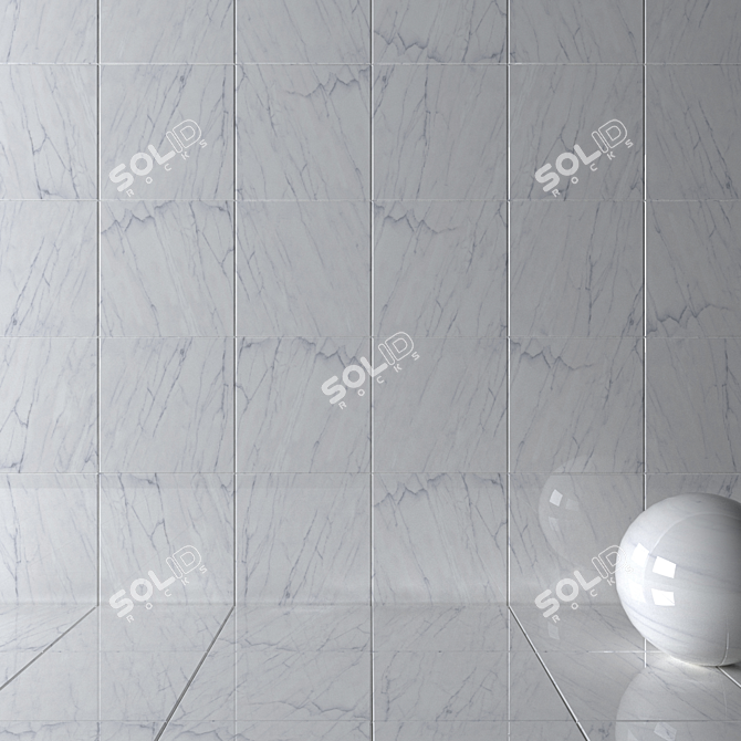 Classic Calacatta Wall Tiles - Elegant and Versatile 3D model image 2