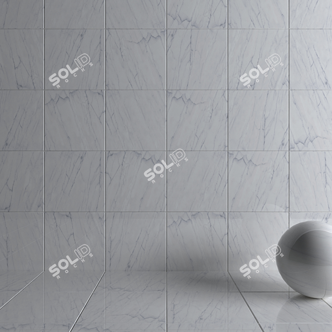 Classic Calacatta Wall Tiles - Elegant and Versatile 3D model image 3