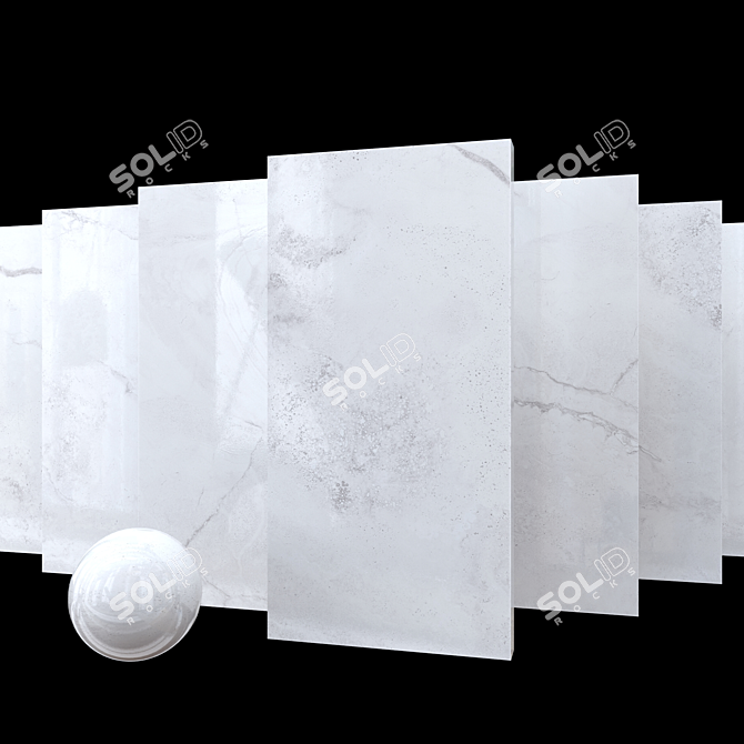  Kolomb Gray Marble Set: High-Definition Multi-Texture for 3D Rendering 3D model image 1