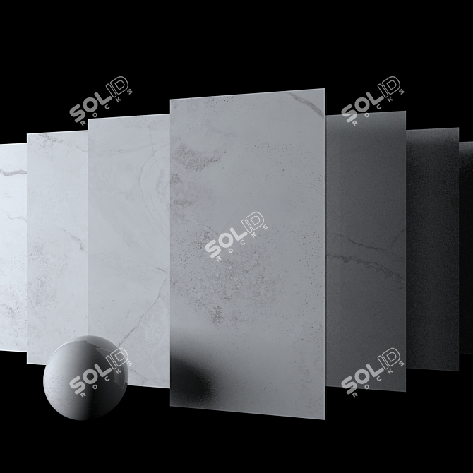  Kolomb Gray Marble Set: High-Definition Multi-Texture for 3D Rendering 3D model image 2