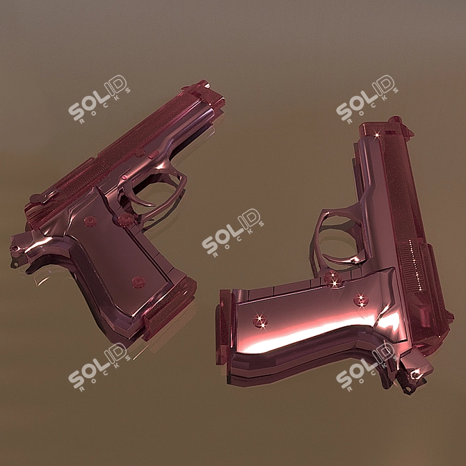  Reliable and Versatile Beretta M9 3D model image 1