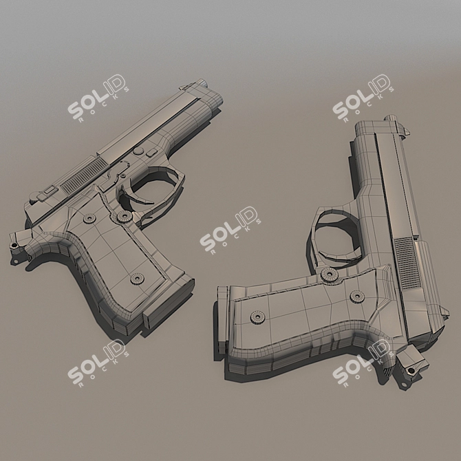  Reliable and Versatile Beretta M9 3D model image 2