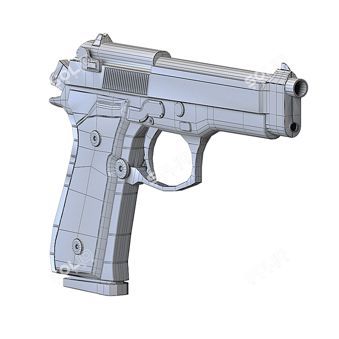  Reliable and Versatile Beretta M9 3D model image 5