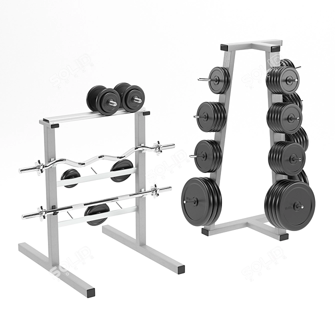 Premium Gym Equipment: V-Ray Render 3D model image 9