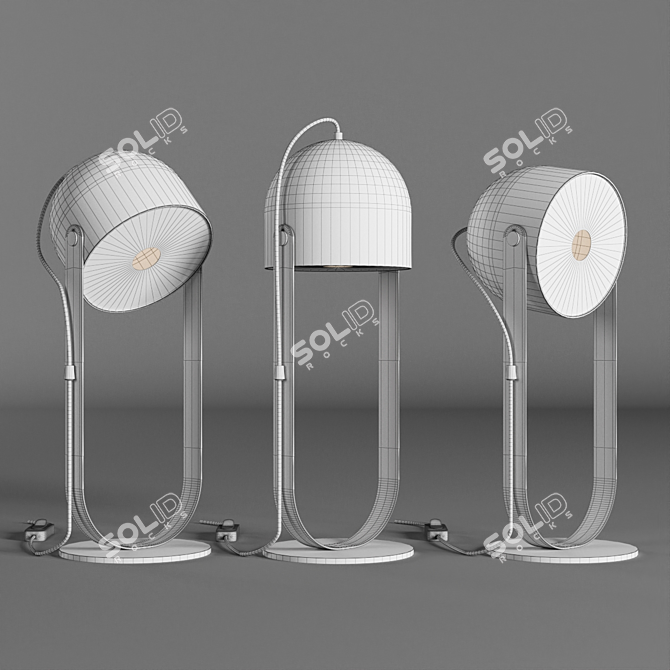 Svejk 13 Table Lamp: Sleek Design, Customizable Length 3D model image 3