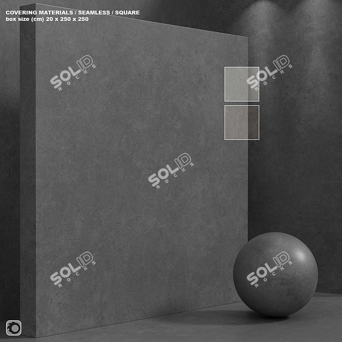 Seamless Concrete Plaster Set 3D model image 1