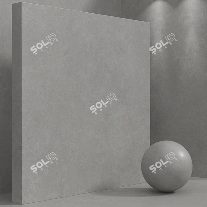 Seamless Concrete Plaster Set 3D model image 3