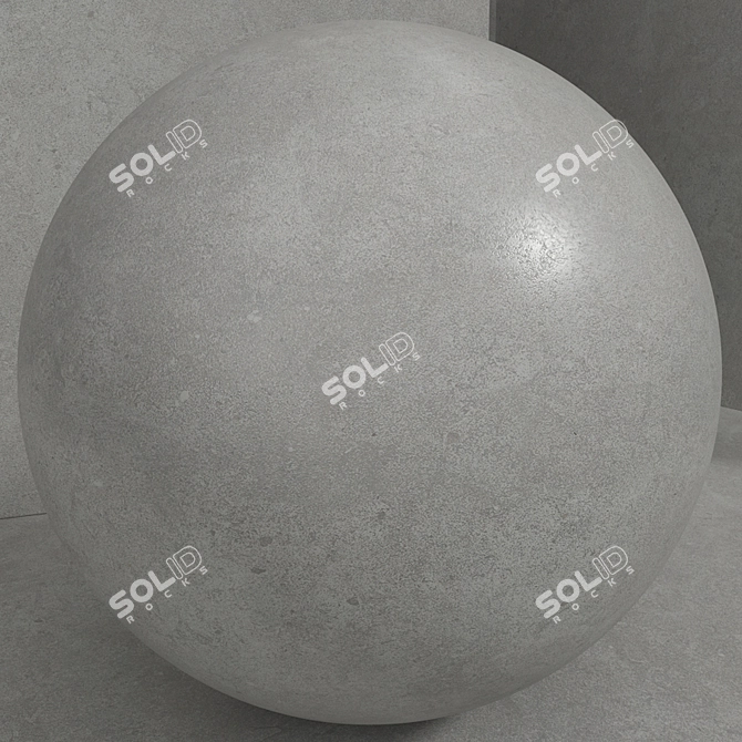 Seamless Concrete Plaster Set 3D model image 4