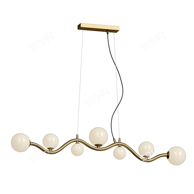 Elegant Uva Pendant Lamp 3D model image 2