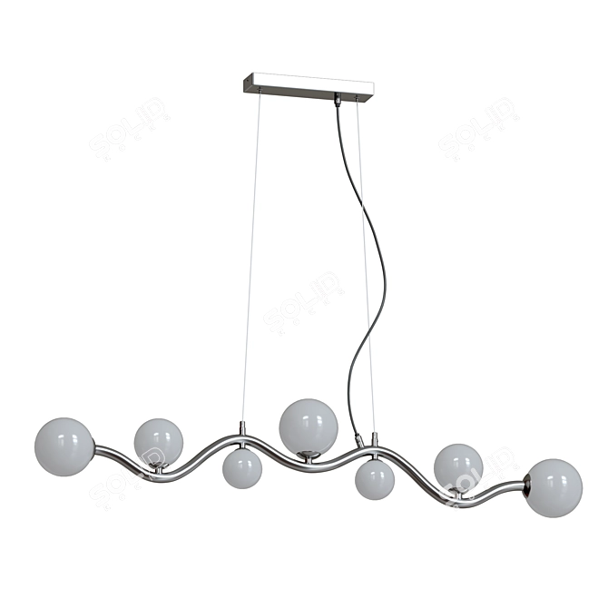 Elegant Uva Pendant Lamp 3D model image 3