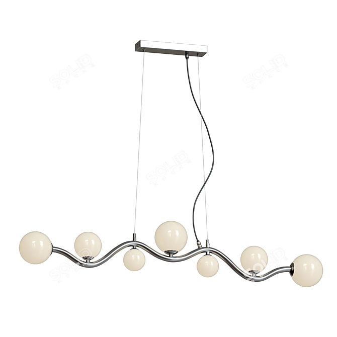 Elegant Uva Pendant Lamp 3D model image 4