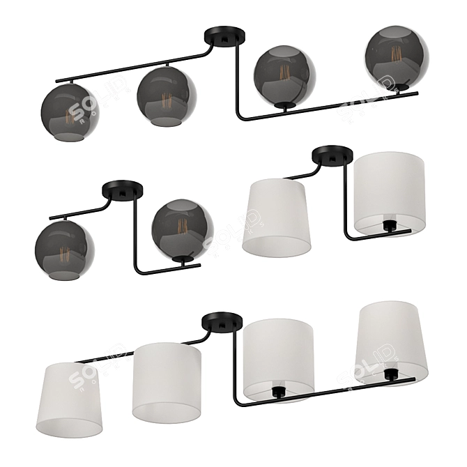 EGLO MAROJALES 4-Piece Lighting Set 3D model image 1