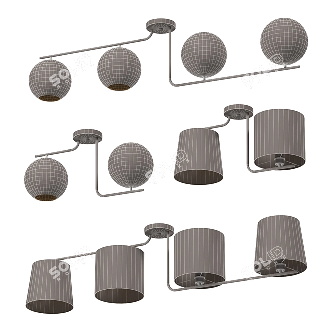 EGLO MAROJALES 4-Piece Lighting Set 3D model image 2