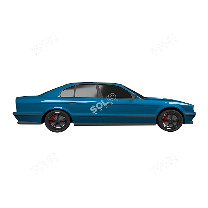 Title: BMW M5 E34 Replica 3D model image 5