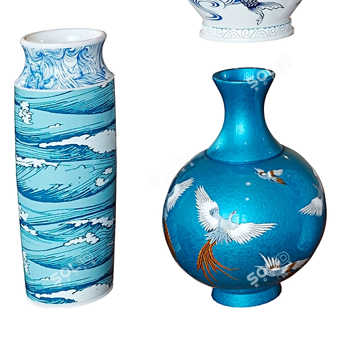 Elegant Chinese Vase - 3D Model 3D model image 4