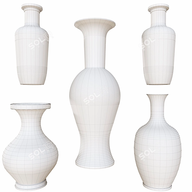 Elegant Chinese Vase - 3D Model 3D model image 6