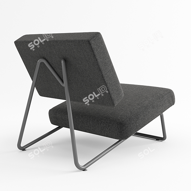 Richard Lampert Lounge Chair: Timeless Comfort 3D model image 2