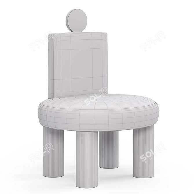 Sleek and Stylish Armchair 3D model image 2