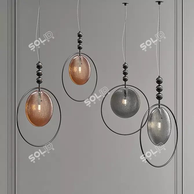 Ethereal Pendant Light Dreamy 3D model image 1