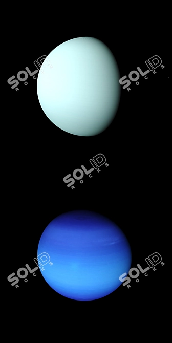 Solar System Model: Realistic Planets & Moon 3D model image 5