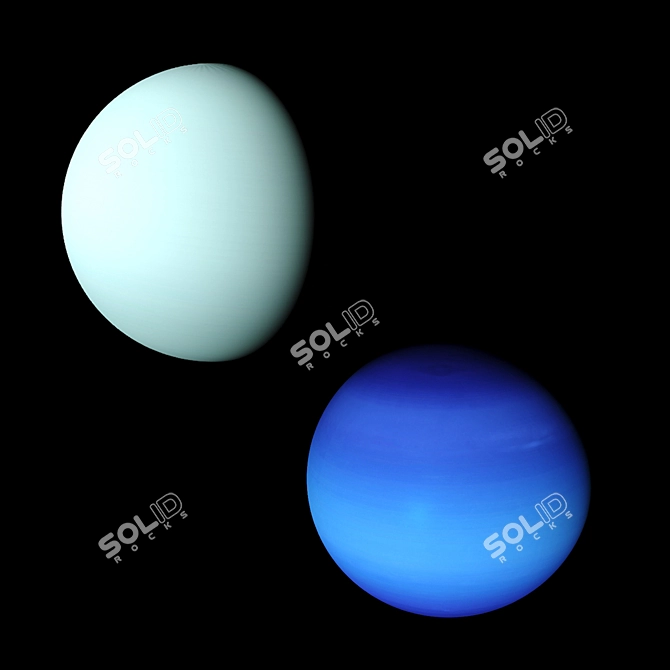 Solar System Model: Realistic Planets & Moon 3D model image 9