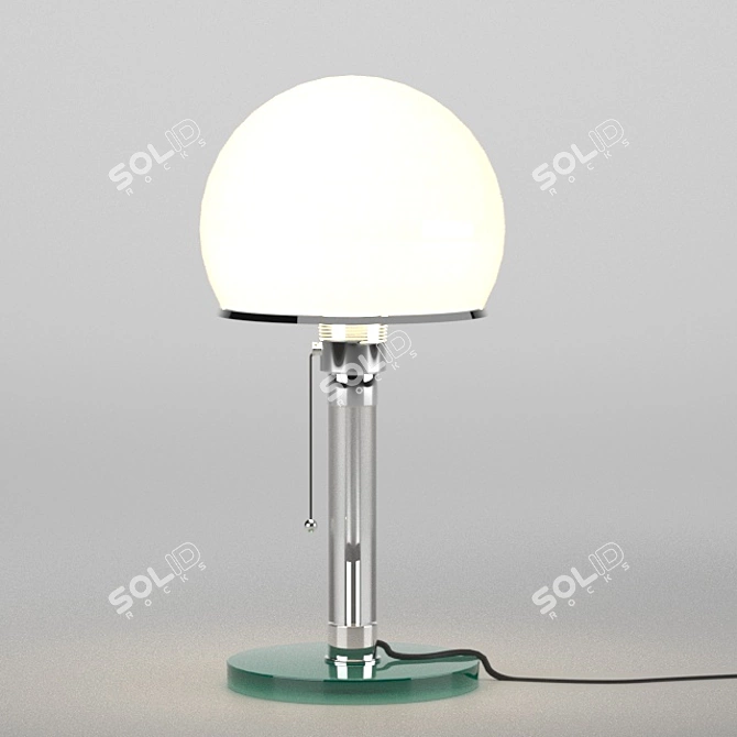 Corona 4 Table Lamp - Vintage Elegance 3D model image 2