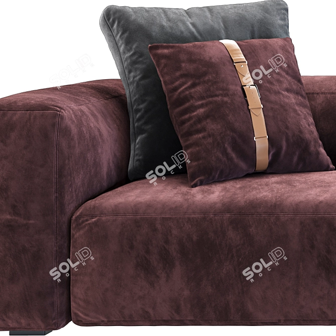 Meroni Bellagio Luxury Sofa 3D model image 3