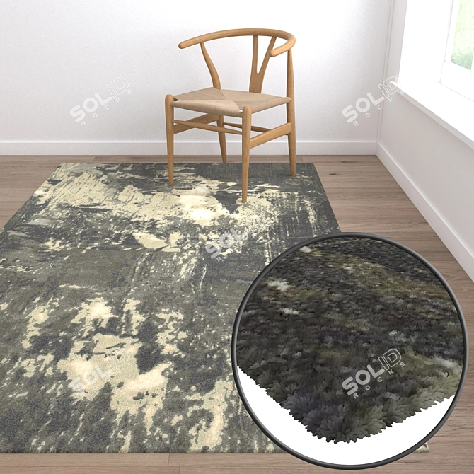 Luxury Carpet Set: High-Quality Textures 3D model image 5