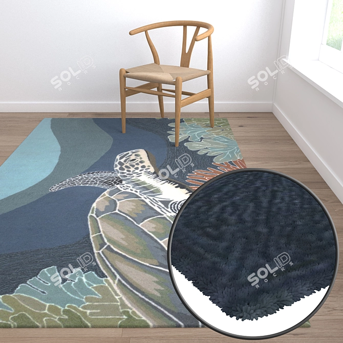 Luxury Carpet Set: High-quality Textures, Multiple Variations 3D model image 5