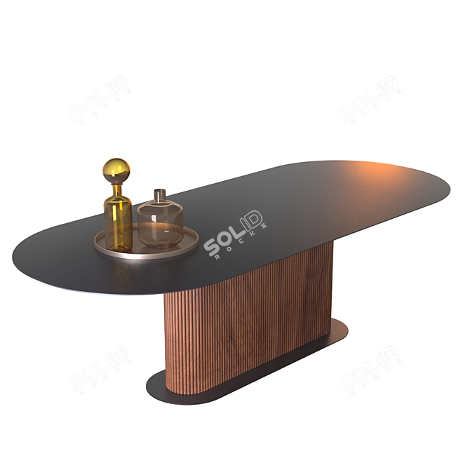 Stylish ALF DaFre Dining Table 3D model image 1