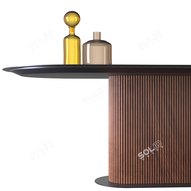 Stylish ALF DaFre Dining Table 3D model image 2