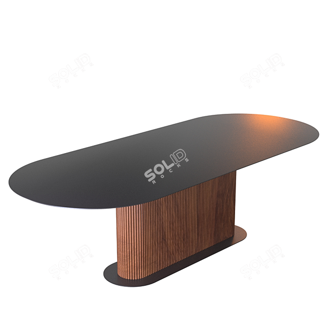 Stylish ALF DaFre Dining Table 3D model image 4