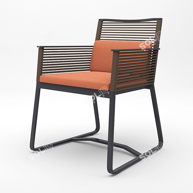 Sleek Kettal Landscape Chair & Stylish Vieques Table 3D model image 3