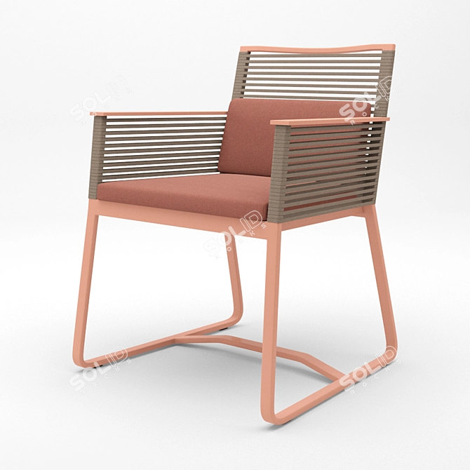 Sleek Kettal Landscape Chair & Stylish Vieques Table 3D model image 5