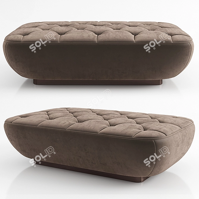 Fritz Contemporary Ottoman 3D model image 1