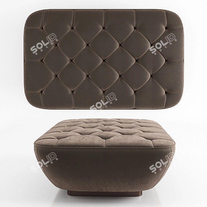 Fritz Contemporary Ottoman 3D model image 2