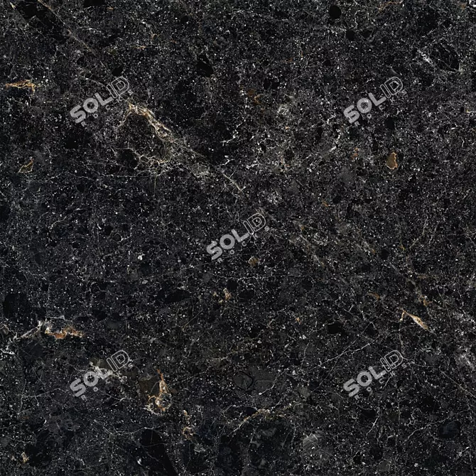 Cosmos Black Wall Tiles Set - High-Quality Multi-Texture 60x60cm 3D model image 4