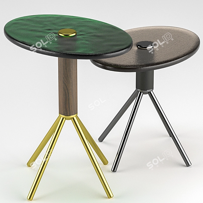 Modern Italian Porada Jelly Coffee Table 3D model image 4