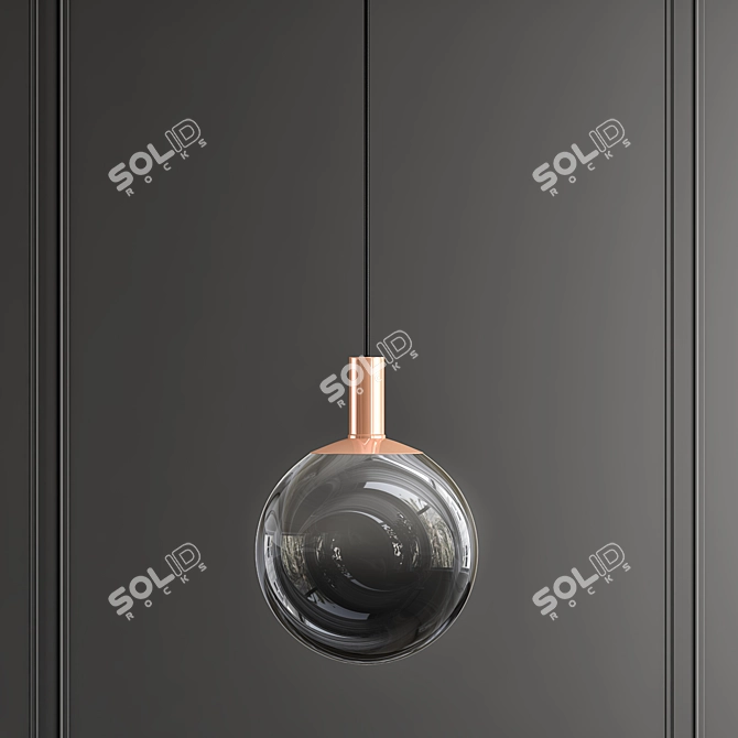 Contemporary Fog Pendant Light 3D model image 1