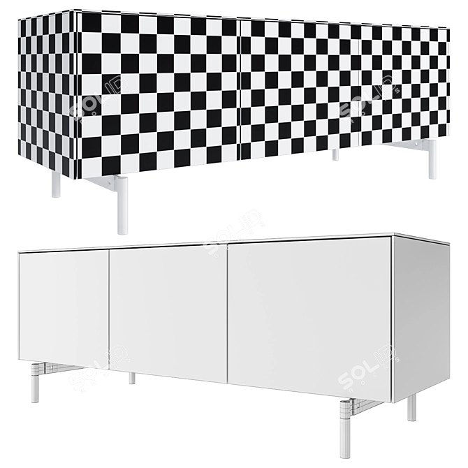 Meridiani Verner Storage: Modern & Stylish Chests 3D model image 4