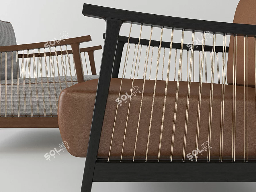 ErgoLux Chair: Ultimate Comfort & Style 3D model image 1