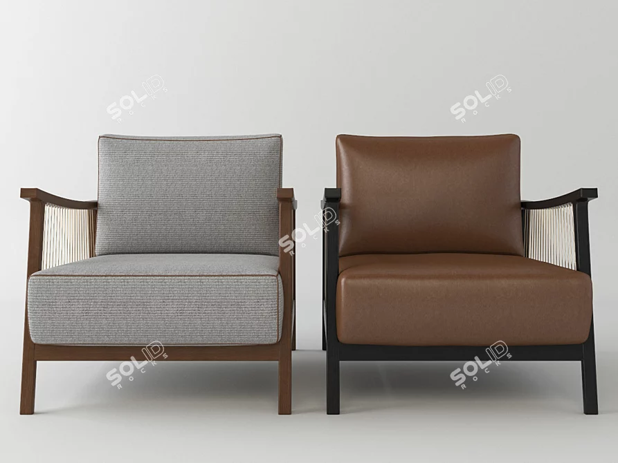 ErgoLux Chair: Ultimate Comfort & Style 3D model image 2