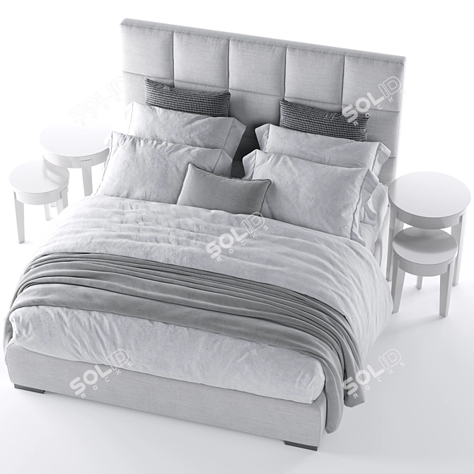 Elevate Your Bedroom: Meridiani Bardo 3D model image 4