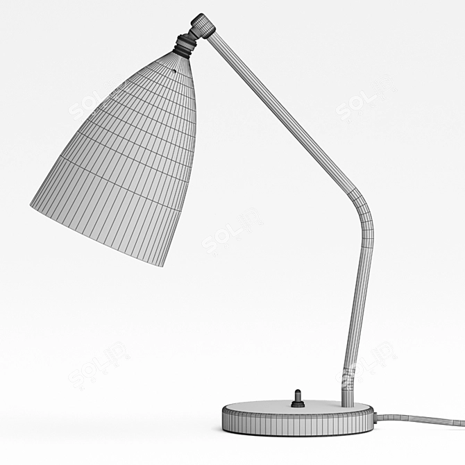 Gubi Grashoppa: Stylish Table Lamp with Adjustable Light 3D model image 4