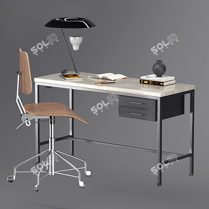Modern Labofa Work Chair 3D model image 1