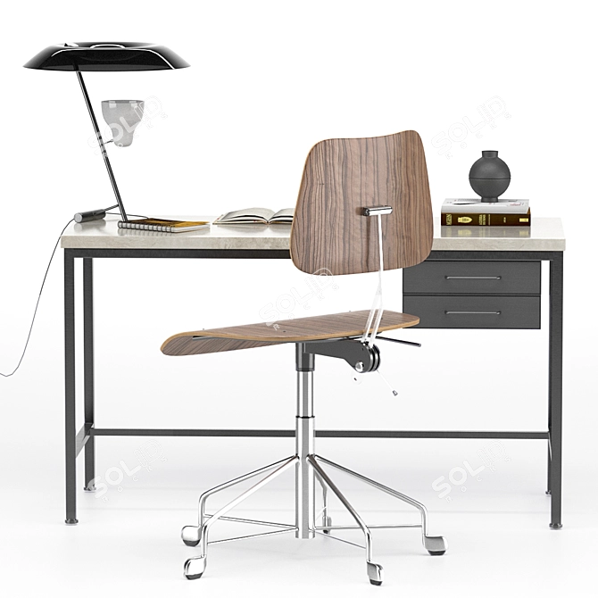 Modern Labofa Work Chair 3D model image 2